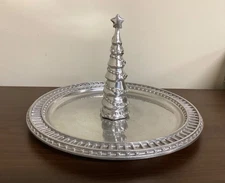 Mariposa Silver Christmas Tray