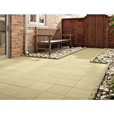10xBuff Concrete Utility Paving Slabs 450x450x32mm Smooth Finish Outdoor Garden