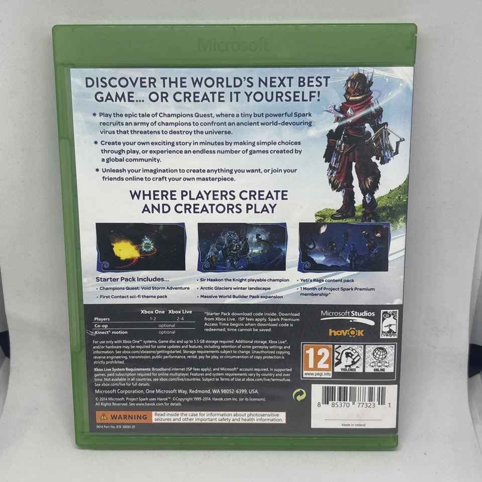 Project Spark Xbox one game Tested working complete tested working - Image 2 of 2