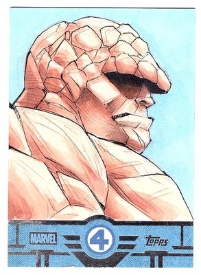2026 Topps Finest Marvel Fantastic Four THE THING  Sketch 1/1