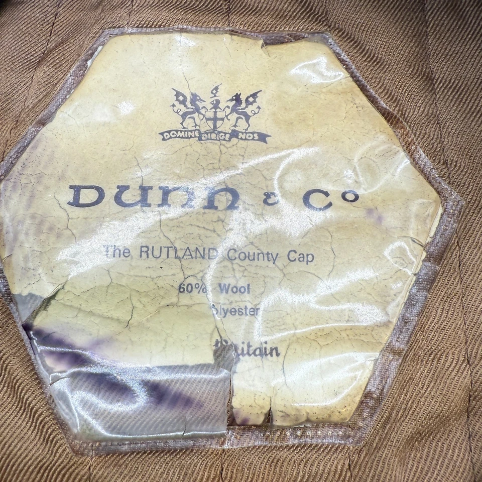 Boné Dunn & Co The Rutland County mistura de lã de cordeiro Cabbie Newsboy tweed vintage - Imagem 4 de 4