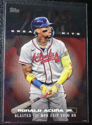 2024 Topps Series 1 #23GH-8 Ronald Acuna Jr. Greatest Hits Black Braves /299