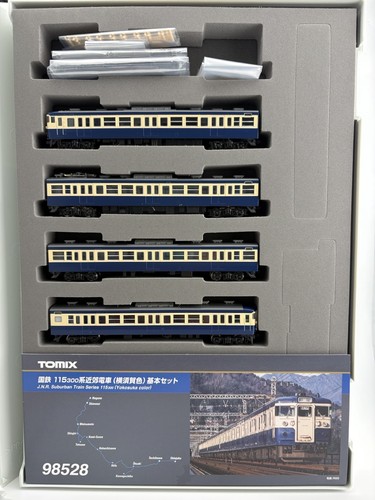 Tomix 98528 JNR Series 115-300 Yokosuka Color 4-Car Basic Set Spur N | Zustand: New