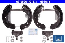 Ate 03.0520-1019.3 Bremsbackensatz 4 Bremsbacken Trommelbremse für Opel 
