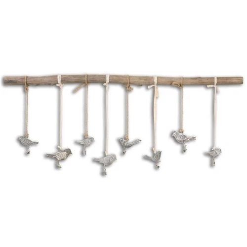 Uttermost Birds On A Branch Traditional Elm Wood Wall Art in Bronze/Ivory - Picture 3 of 4