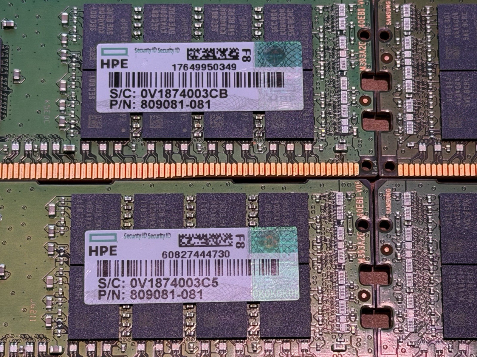 LOT OF 27 SAMSUNG HP 16GB DDR4 2Rx4 PC4-2400T DIMM SERVER MEMORY ...