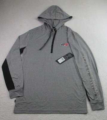 Kimes Ranch Ninja Hood Tech Shirt Mens Small Performance Heather Tee