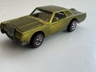 Vintage Hot Wheels Redline  Custom Continental Mark III Lime Green