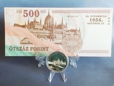 Hungary * 2006 * 50+500 Forint coin and banknote pair * 50th Anniv. of 1956 * #4
