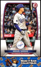 Miguel Vargas 2023 Bowman #88 Los Angeles Dodgers Rookie RC