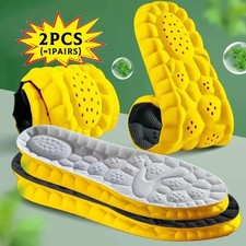 Insoles Orthopedic Supersoft For Sports Shoes 4D Inserts Feet Shock Absorption