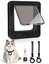 Smart Cat Door With 2 Collar Sensor Key, Cat Door Collar Activated With Remote