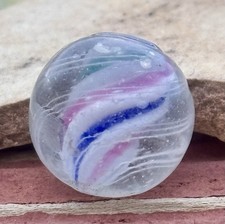 Handmade Divided Core Swirl Marble, 11/16 in, Near Mint 1860-1920 Germany, S1467