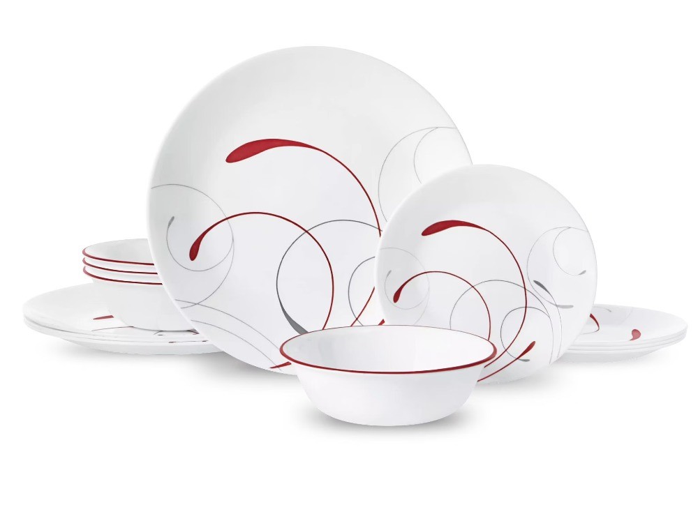 Splendor 12-Piece Glass Dinnerware Set (Service for 4)
