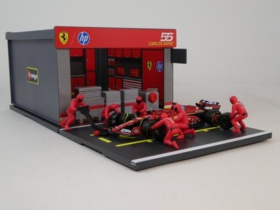 Burago Pit Ausweishalter Ferrari SF-24 #55 Carlos Sainz F1 2024 1/43 18-36862 #