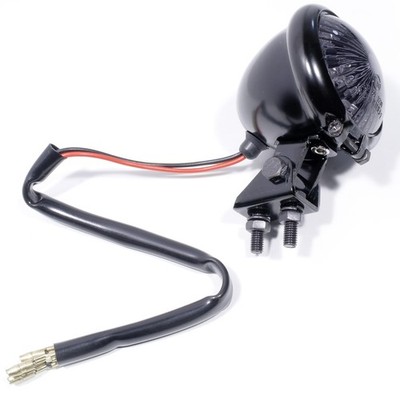 Rücklicht Schwarz LED Bates Style Smoke12V Universal für Harley Suzuki Honda ECE