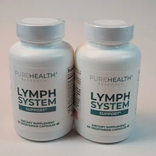 2X PUREHEALTH RESEARCH Lymph System Support Supplement - 60 Capsules Each 