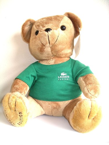 Mint LACOSTE LTD EDITION STUFFED ANIMAL BROWN BEAR Collector Collectible 2010 - Picture 5 of 5