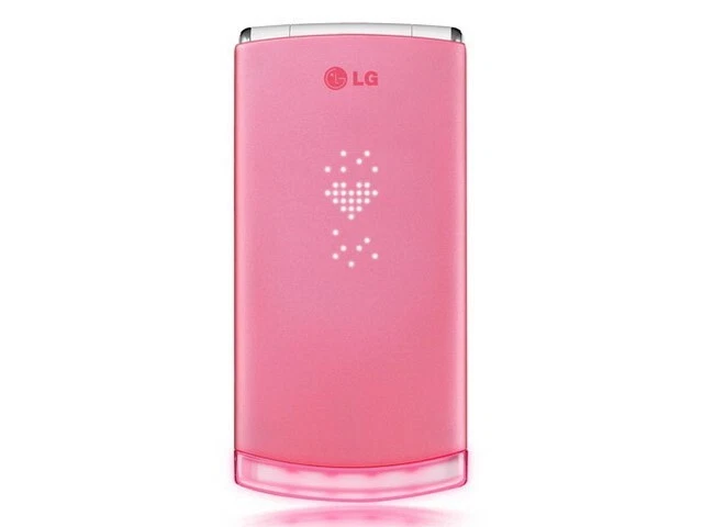 LG Lollipop GD580 Pink 3MP FM Radio LED Lighting GSM 3G Flip Mobile Cell Phone - Image 2 of 4