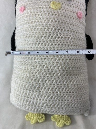 Penguin Throw Pillow Handmade Crochet Knit Room Decor Girls Animal  Soft & Cute! - Picture 12 of 13