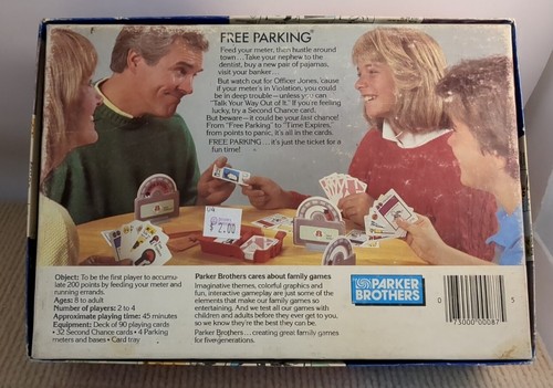 Free Parking: Feed the Meter Card Game (1988) Vintage Parker Brothers - Picture 2 of 3