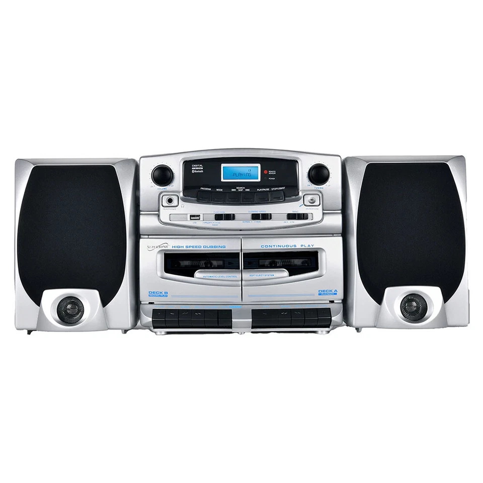 Sistema de audio Supersonic Bluetooth 5.0 con CD, radio y casete Foto 2 de 4