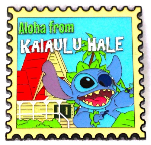 Loungefly Disney Stitch Stamp Pin - Aloha From Kaiaulu Hale