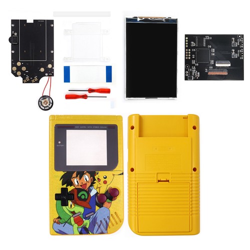 UV Print V5 OSD Backlight LCD IPS Screen For Game Boy Classic /DMG&Pre-Cut shell - Picture 10 of 14