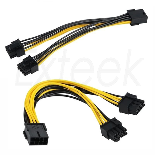 8Pin PCI-E Express to Dual PCIE 8 (6+2) Pin Power Cable Graphics Card GPU AU - Picture 2 of 7