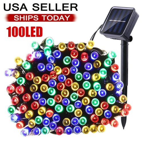 Solar Powered Rope Fairy String Lights Waterproof Outdoor Garden Pool Decoration - Picture 43 of 55