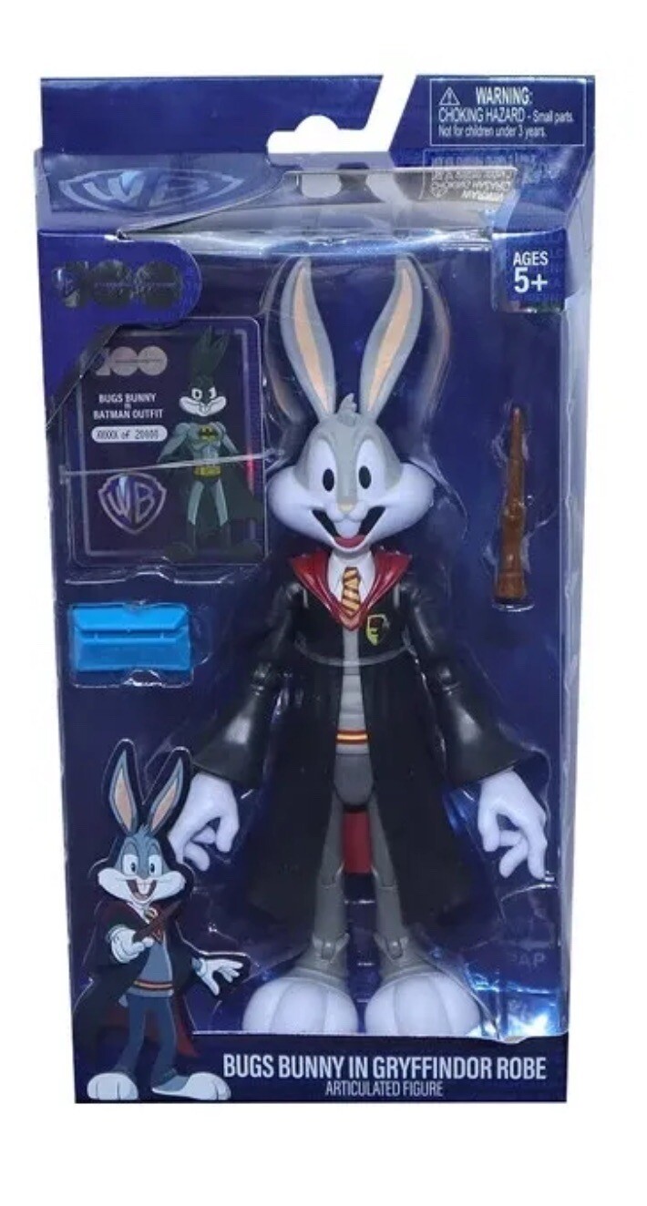 Bugs Bunny In Gryffindor Harry Potter Robe Action Figure Warner Bros Headstart image 10