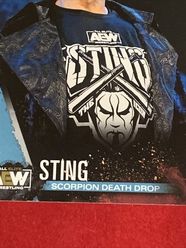 2021 STING UPPER DECK AEW FIRST 1ST EDITION FINISHER PARALLEL!! RARE - Picture 2 of 4