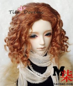 Bjd Doll Wig 1//3 8-9 Dal Pullip AOD DZ AE SD DOD LUTS Dollfie brown Toy Hair