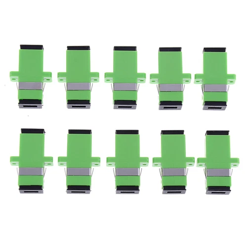 10pcs sc apc simplex mode fiber optic adapter sc apc optical fiber coupler W_ln