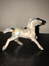 Bergen Style Western Horse in Mottled Gray Hard Plastic.1950s 40361