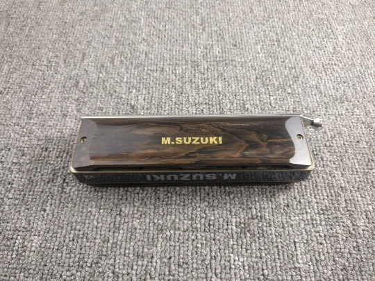 New Handmade Sandalwood Cover Plate for Suzuki SCX48 DIY Harmonica - Image 3 of 4