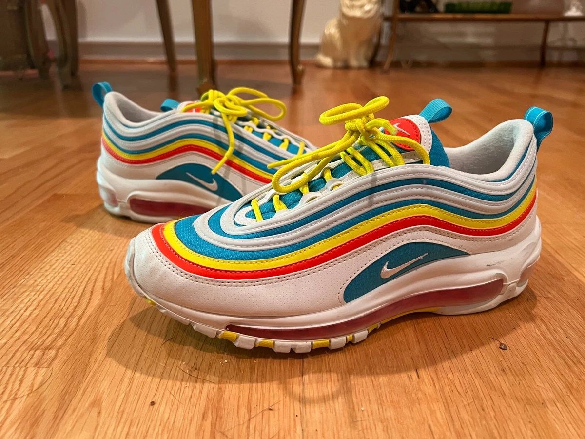 Verleiden Explosieven Kalmte NIKE AIR MAX RAINBOW STRIPE LEATHER SNEAKERS - YOUTH SIZE 7Y - EXCELLENT |  eBay