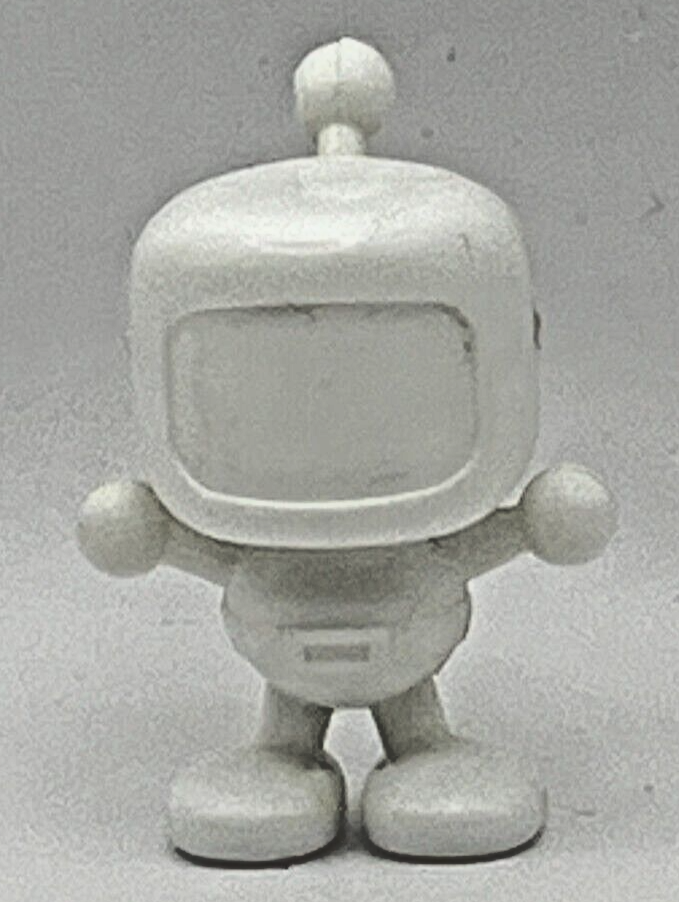White Mini Bomber Bomberman Great Bomber Keshi Rubber Figure