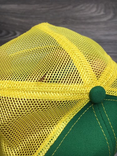 Vtg JOHN DEERE Hat K Products Brand Snapback Trucker Mesh Sewn USA Excellent! - Picture 6 of 8