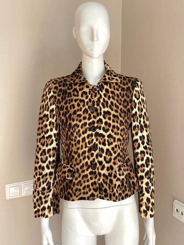 Moschino Cheap and Chic vintage 90s leopard jacket - Size S - Picture 2 of 10