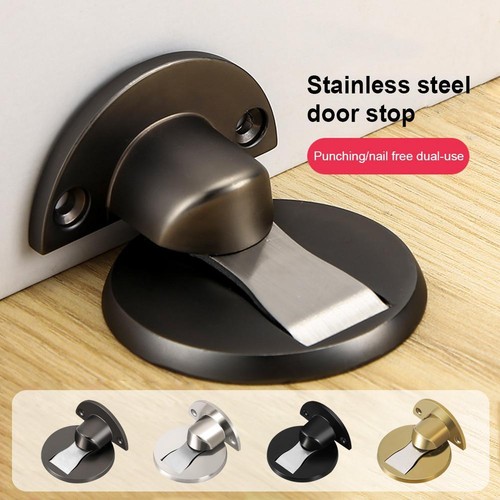 Adjustable Door Stop Magnetic Door Stopper Anti-collision Stainless Steel D0P1