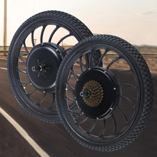 48V 1000W 20" E-bike Rear Wheel Electric Bicycle Motor Conversion Kit Hub