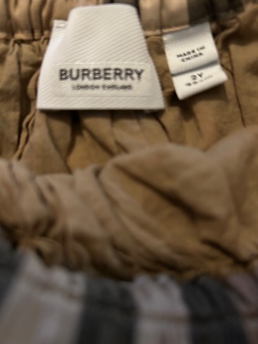Authentic BURBERRY Novacheck Tan/Black/Red Toddler Girls Skirt Size 2T Kidcore - Picture 3 of 4