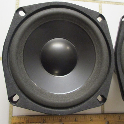KLH 5.25'' 6 Ohm Woofer OEM pull from 911B Speaker, 3.85'' SQ holes DIY Home Audio