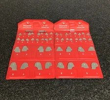 Lot Of 2 STARRETT Radius Gage Set Stainless Steel No. S167C Machinist Tools