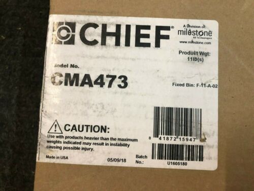 Chief CMA473 Plenum Rated Storage Box CMS440 CMA440 Above Tile Suspended Ceiling