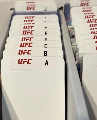 (26) TALL Sports Card Dividers with 26 FREE UFC A-Z Labels Set - Picture 3 of 3
