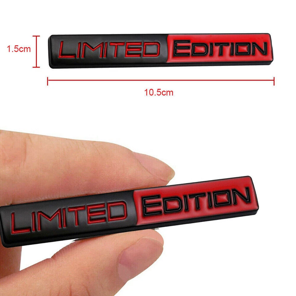 2 PIEZAS 3D Edición Limitada Maletero Coche Metal Emblema Insignia Guardabarros Adhesivo Accesorios Foto 3 de 4