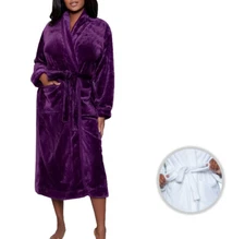 Women's Warm Belted Plush Cozy Soft Leisure Comfortable Relaxing Cozy Warm Robe