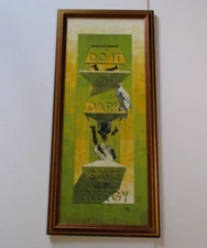 TUCKER BOBST PAINTING  ABSTRACT SURREALIST VINTAGE  MODERNISM ED RUSHA STYLE